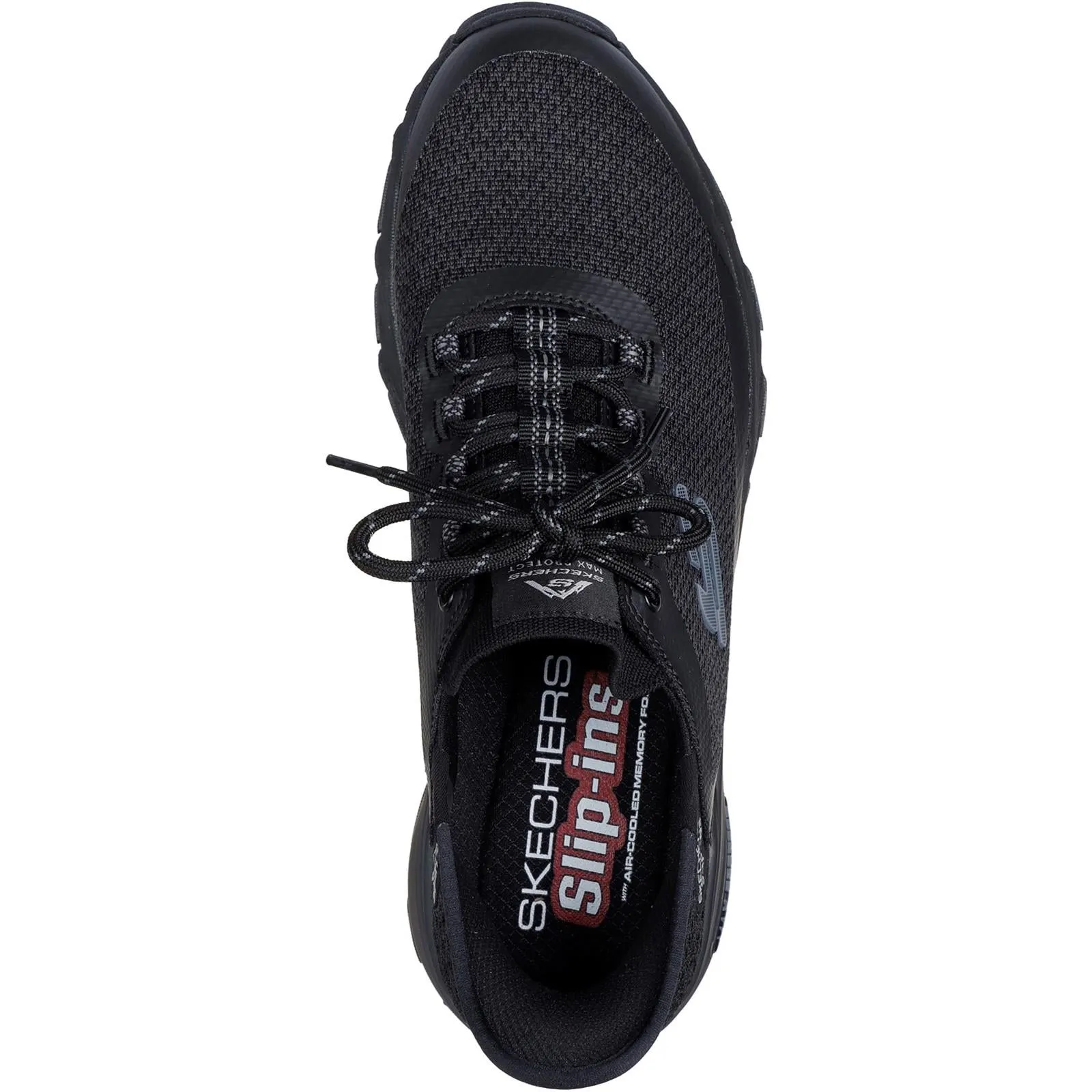 Skechers 237309 Slip-ins Max Protect Assembly Sneakers für Herren in weiter Passform - Schwarz