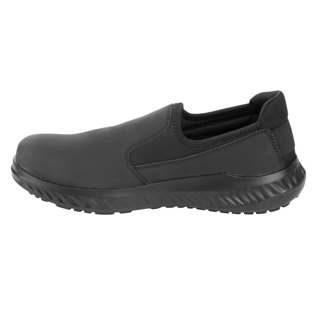Slipbuster Steel Toe Slip On Shoes Black Size 40