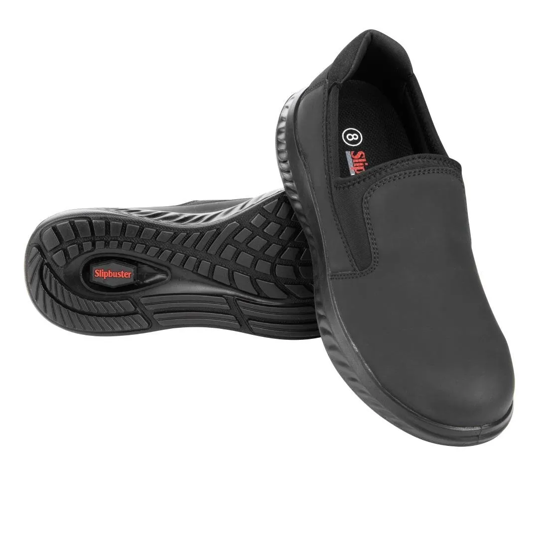 Slipbuster Steel Toe Slip On Shoes Black Size 40