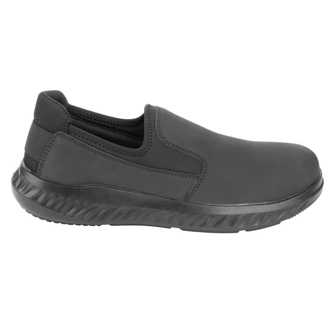 Slipbuster Steel Toe Slip On Shoes Black Size 40