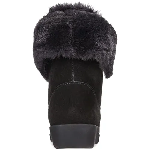 Style & Co. Womens Aubreyy Suede Ankle Winter & Snow Boots Black 8 Medium (B,M)