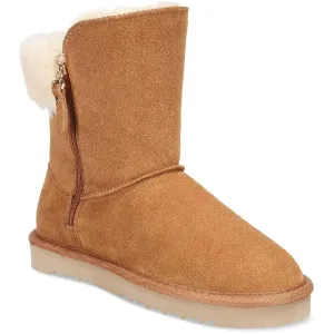 Style & Co. Womens Maevee Leather Winter & Snow Boots Brown 8 Medium (B,M)