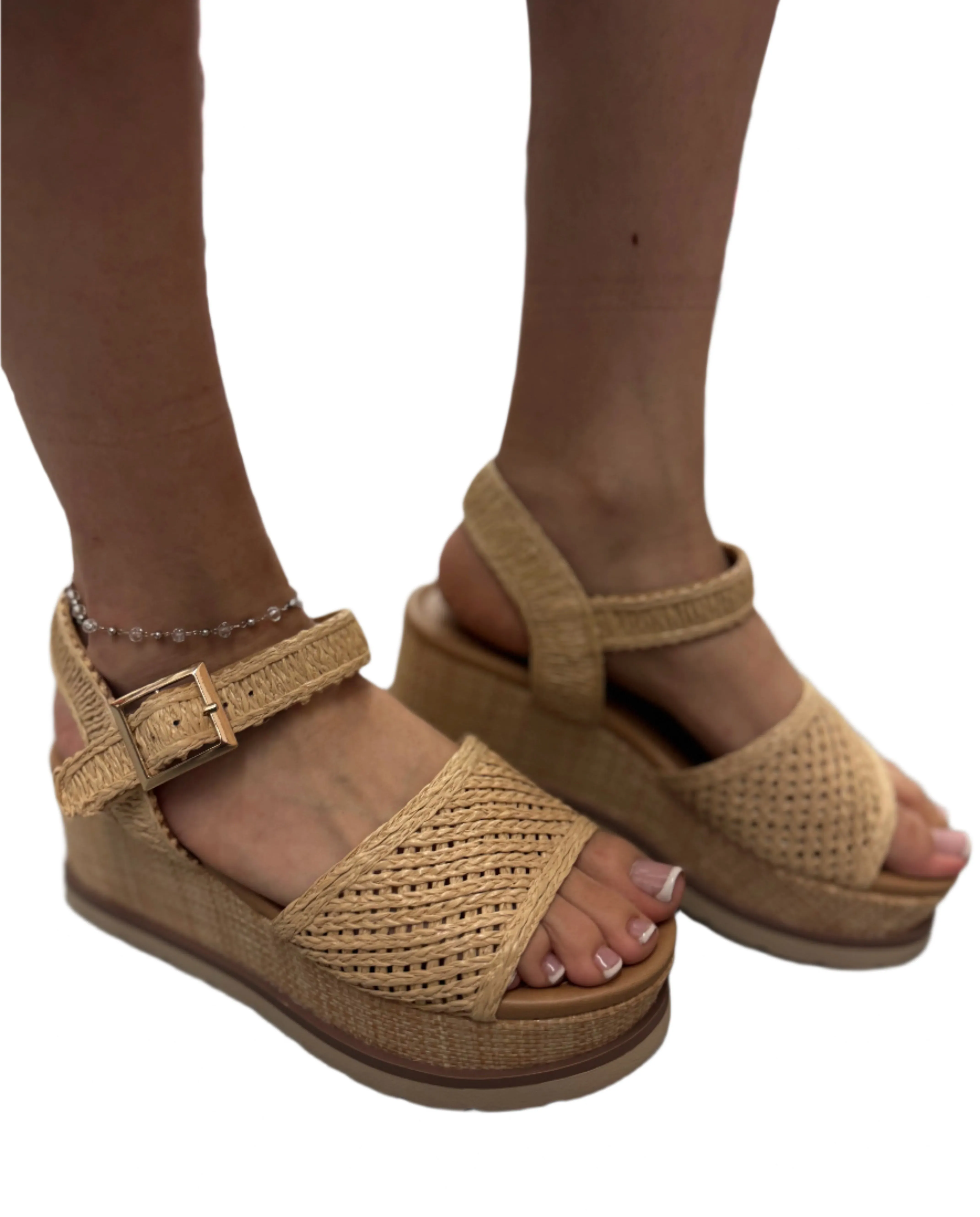 SUMMER WEDGE WITH ADJUSTABLE ANKLE BAND TAITE-S