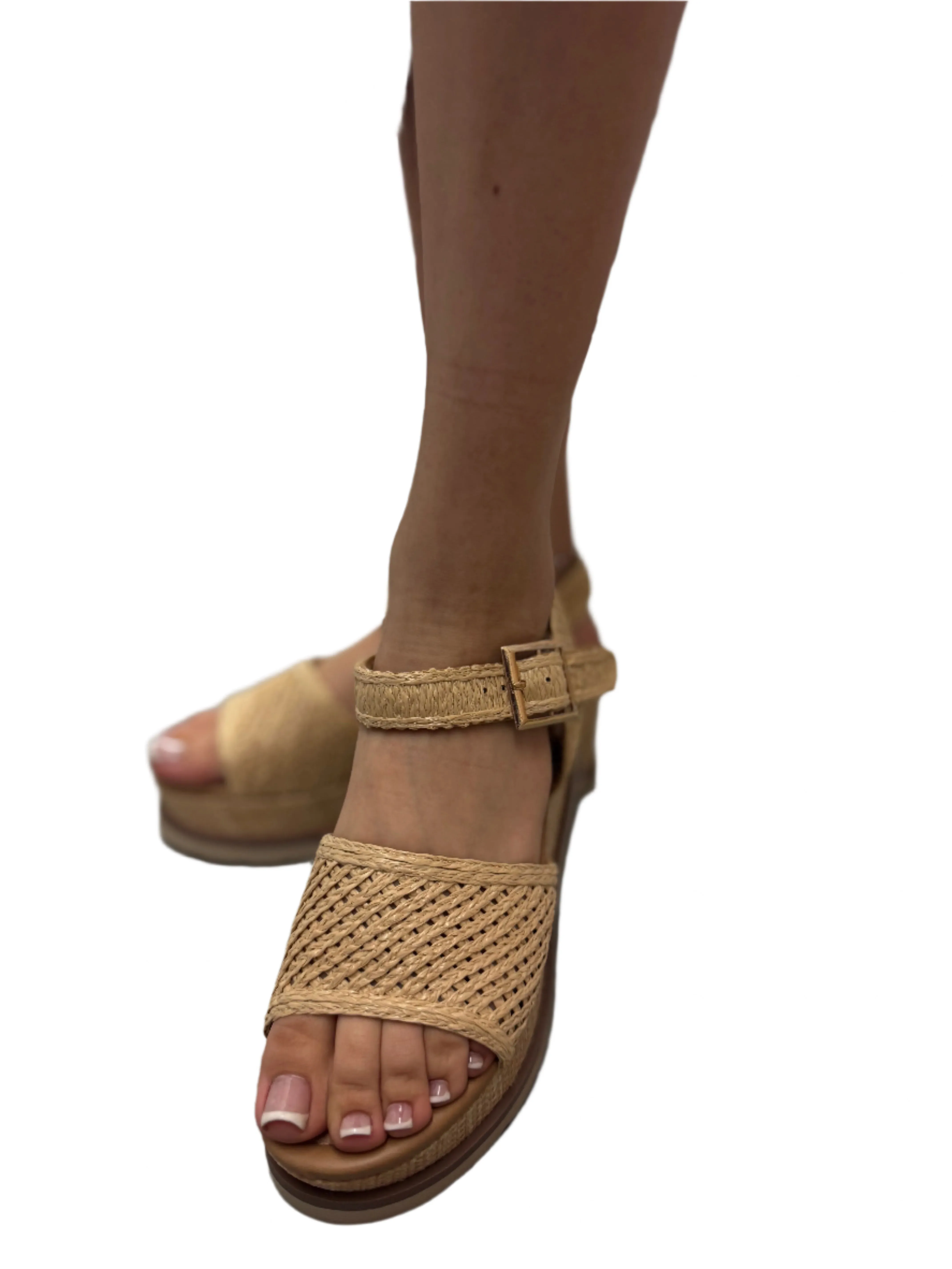 SUMMER WEDGE WITH ADJUSTABLE ANKLE BAND TAITE-S
