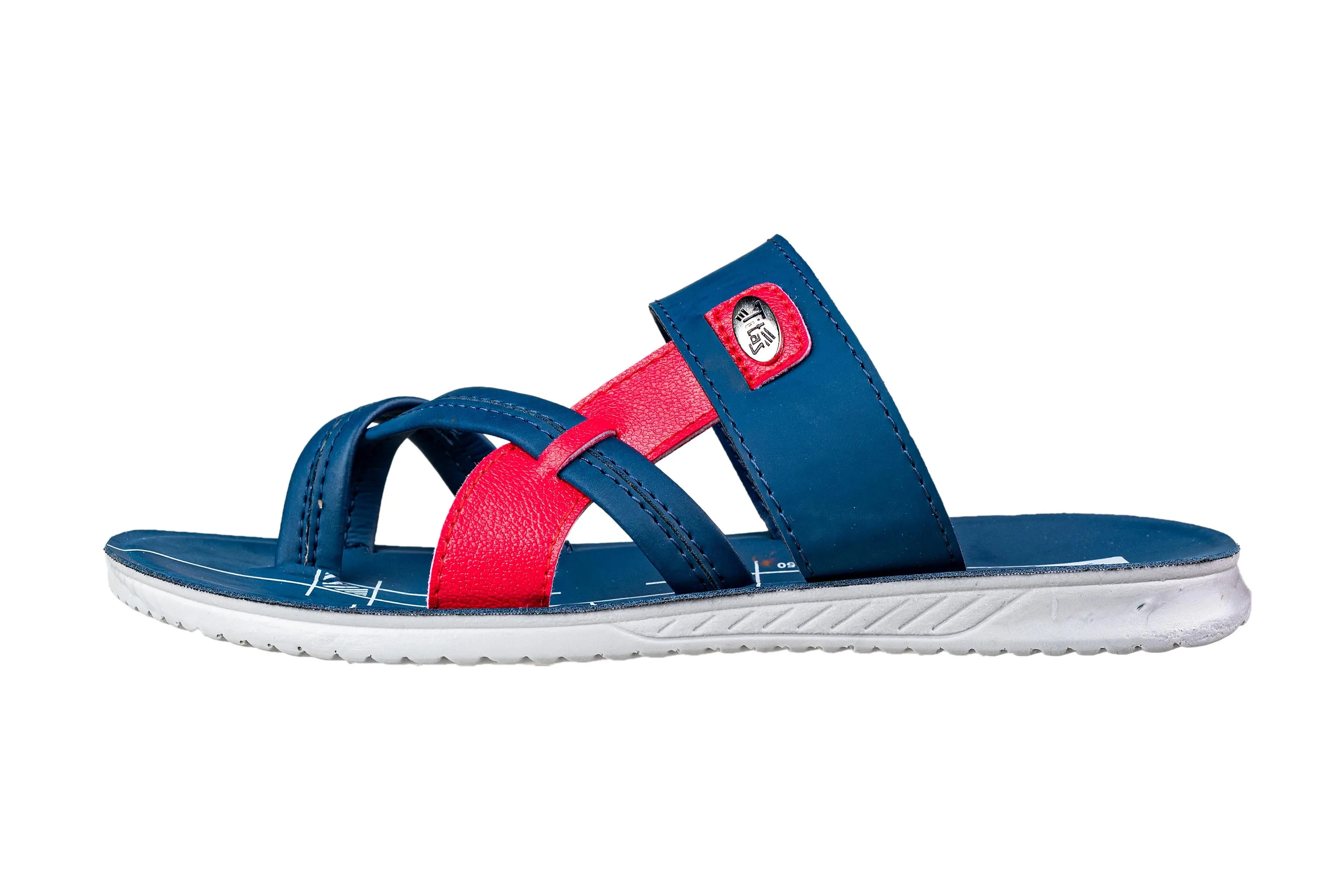 Titas Boys Blue / Red  Chappal PU