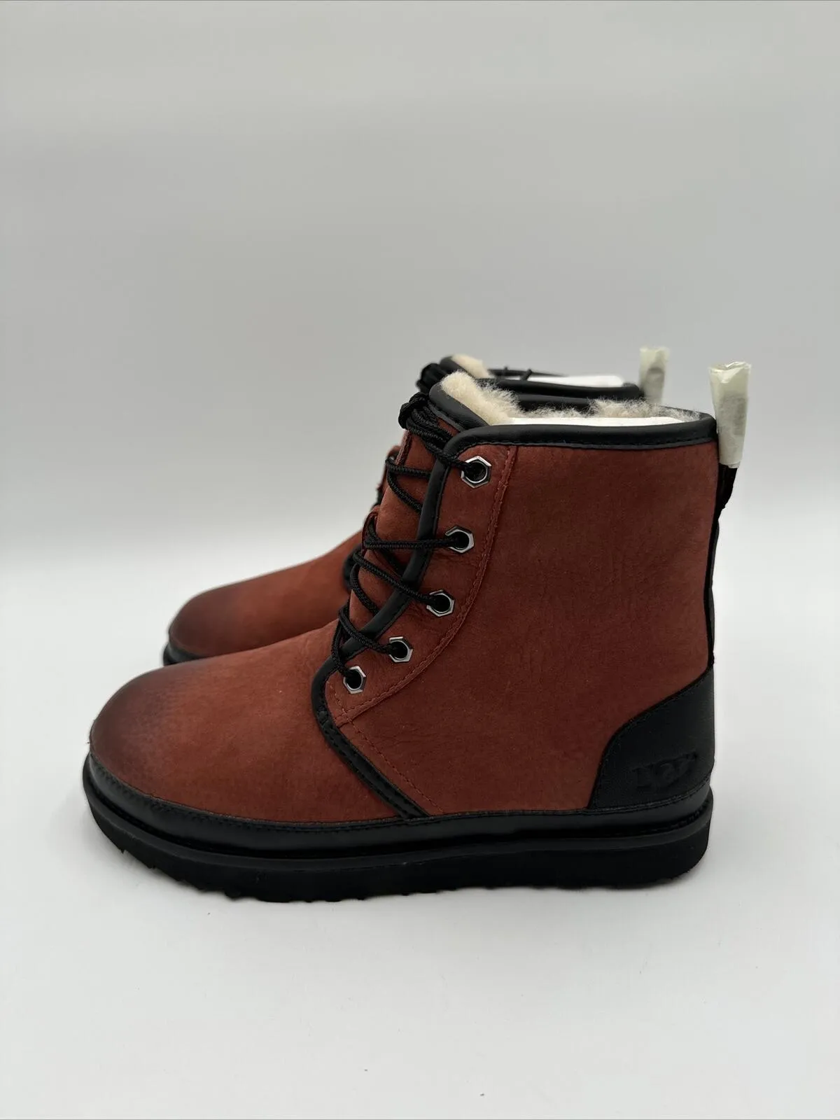 UGG HARKLEY WATERPROOF RED OXIDE LEATHER MEN'S HIKING BOOTS SIZE US 5/ UK 4