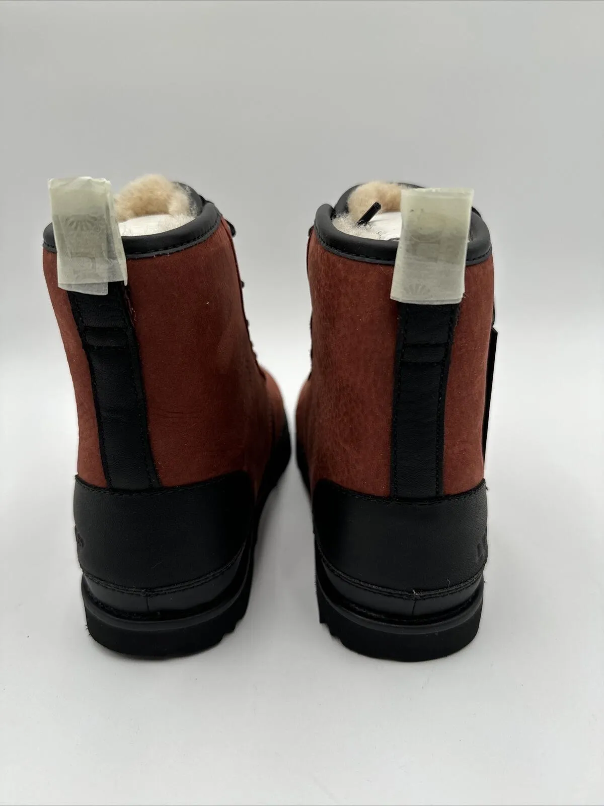 UGG HARKLEY WATERPROOF RED OXIDE LEATHER MEN'S HIKING BOOTS SIZE US 5/ UK 4