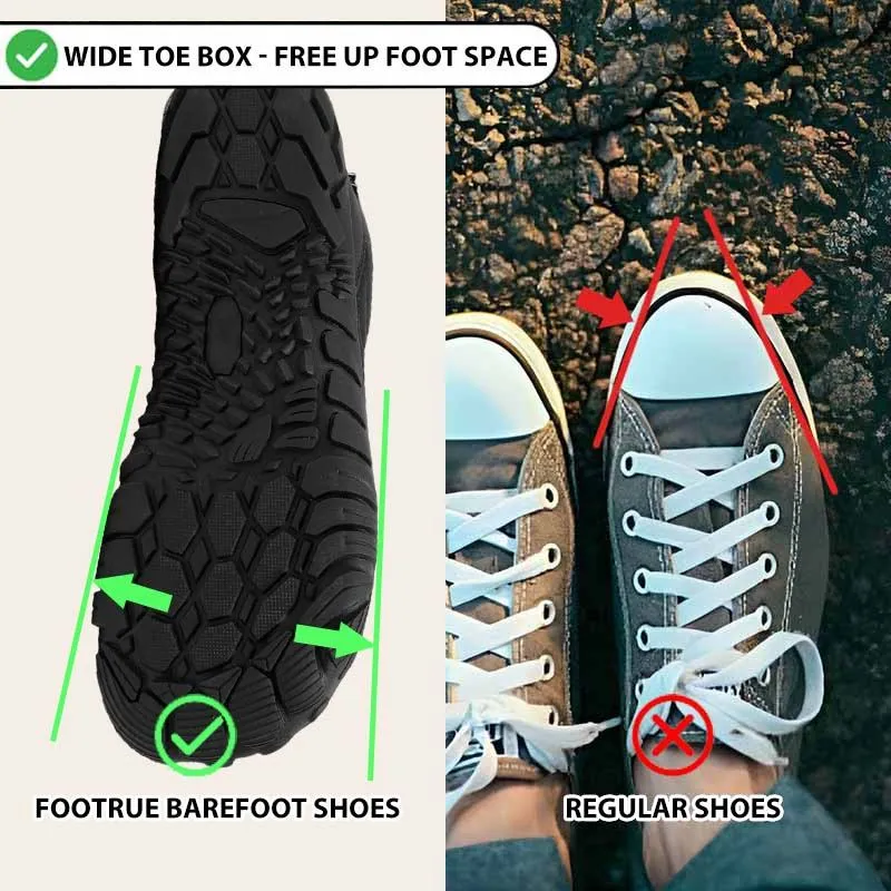 Unisex Wide Toe Box Waterproof Lightweight Warm Non-Slip Barefoot Boots