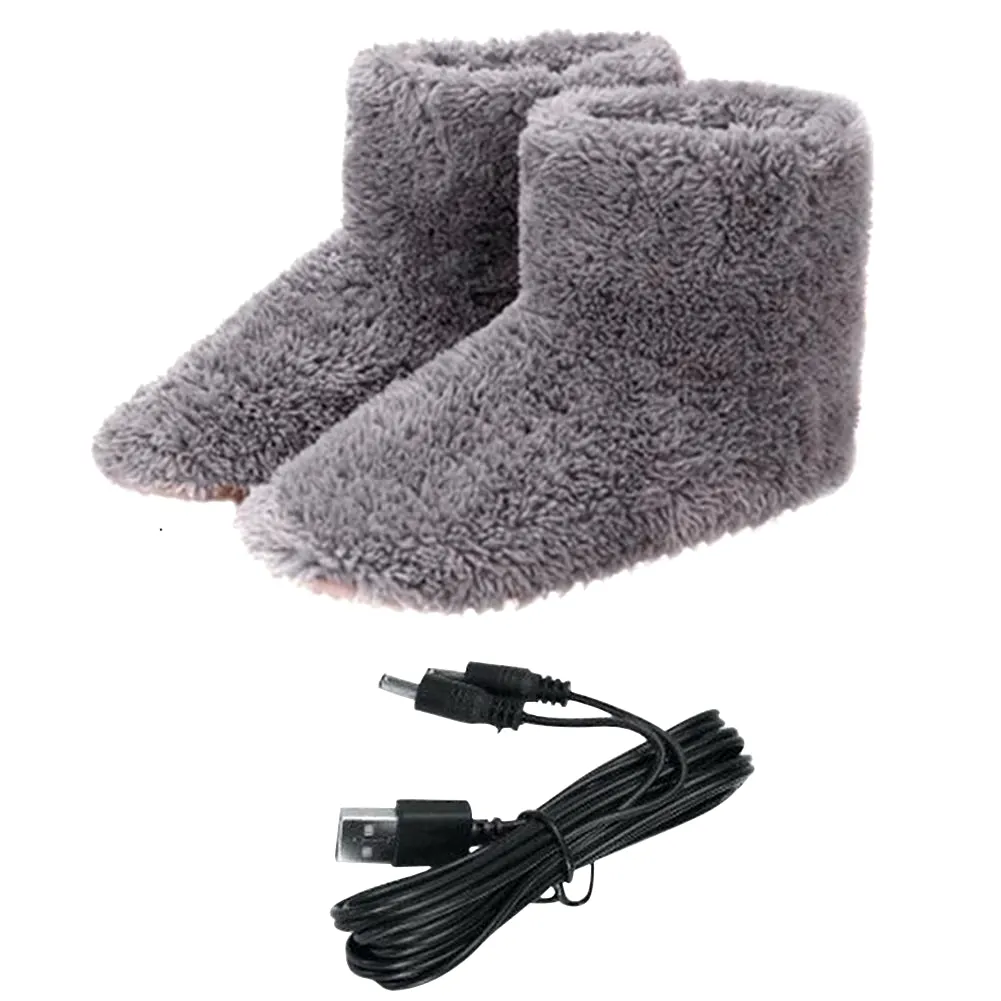 USB-Powered Electric Foot Warmer with Fleece – Energy-Saving Heated Foot Pads for Couples, Ideal for Home & Bedroom Comfort