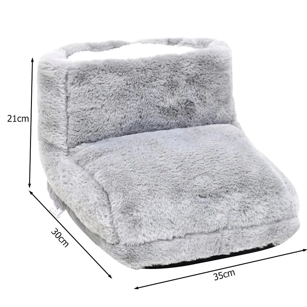 USB-Powered Electric Foot Warmer with Fleece – Energy-Saving Heated Foot Pads for Couples, Ideal for Home & Bedroom Comfort