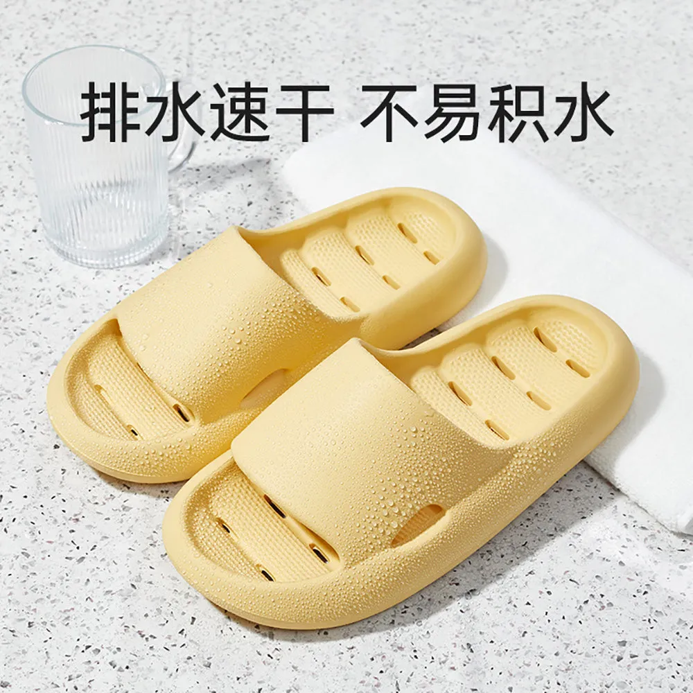 UTUNE Indoor Home Slippers Lemon Yellow Size 37-38