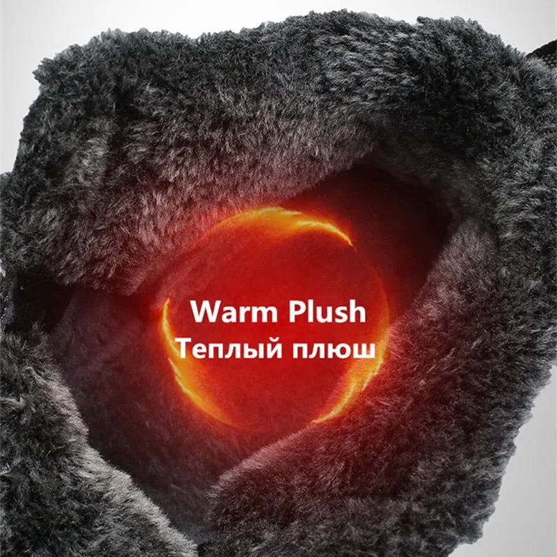 Warm and waterproof shoes for winter and snow non-slip