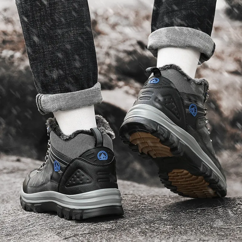Warm and waterproof shoes for winter and snow non-slip