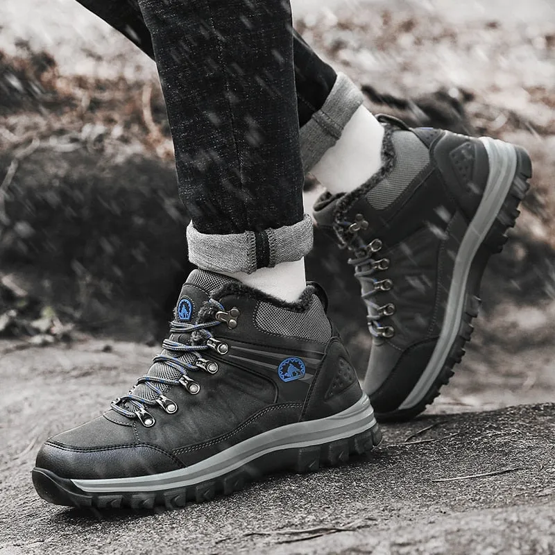 Warm and waterproof shoes for winter and snow non-slip