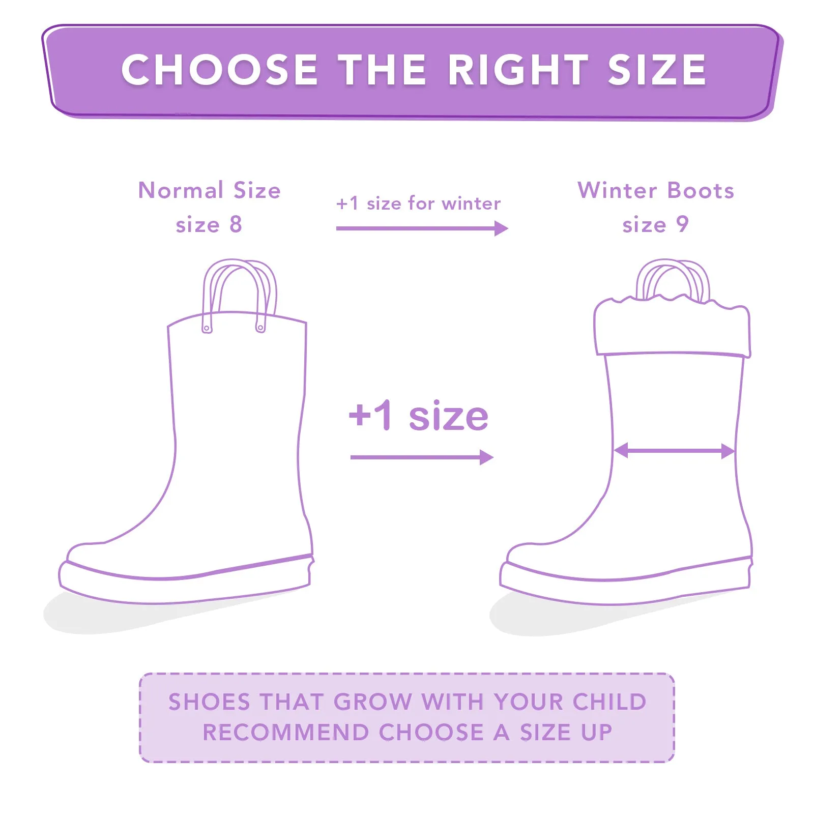 Warm Light Up Girls Rain Boots