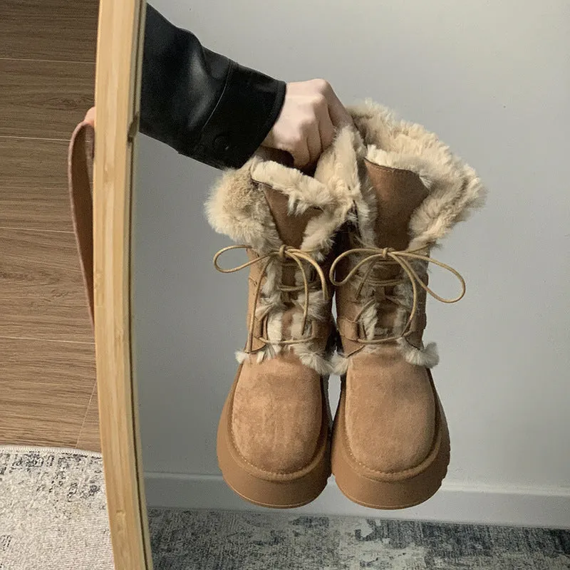 Warm Slugged Bottom Boots