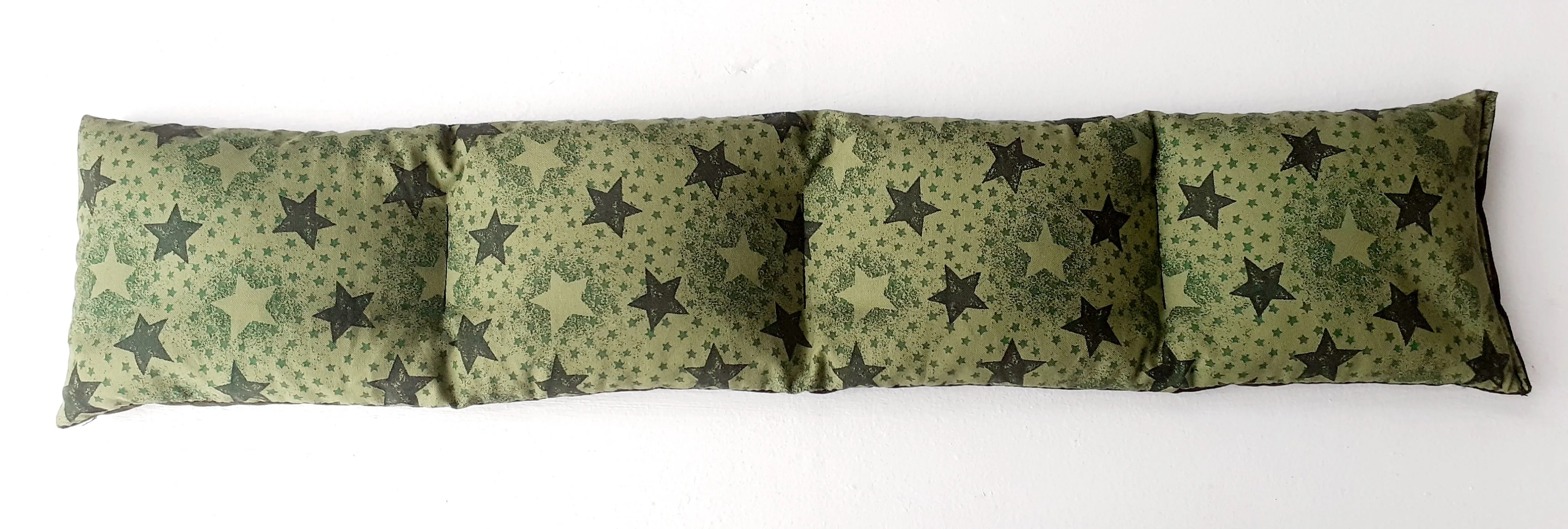 Wheat Bag Extra Long  OLIVE LARGE STARS