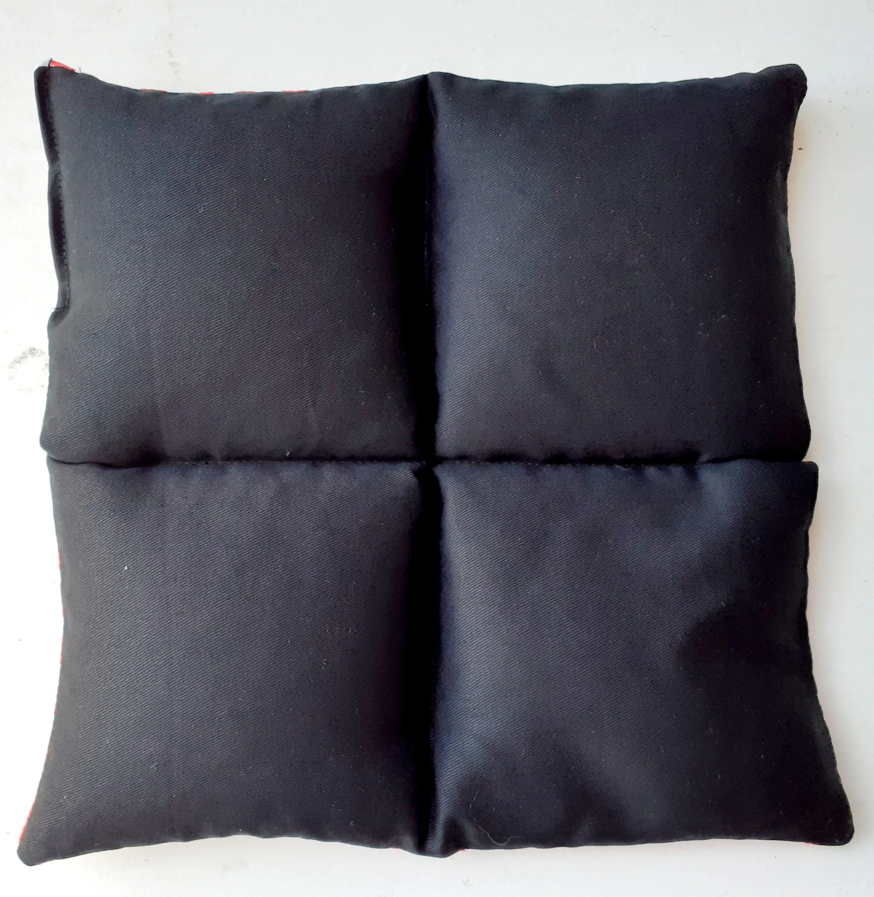 Wheat Bag Square, 25cm X 25cm 'BLACK'