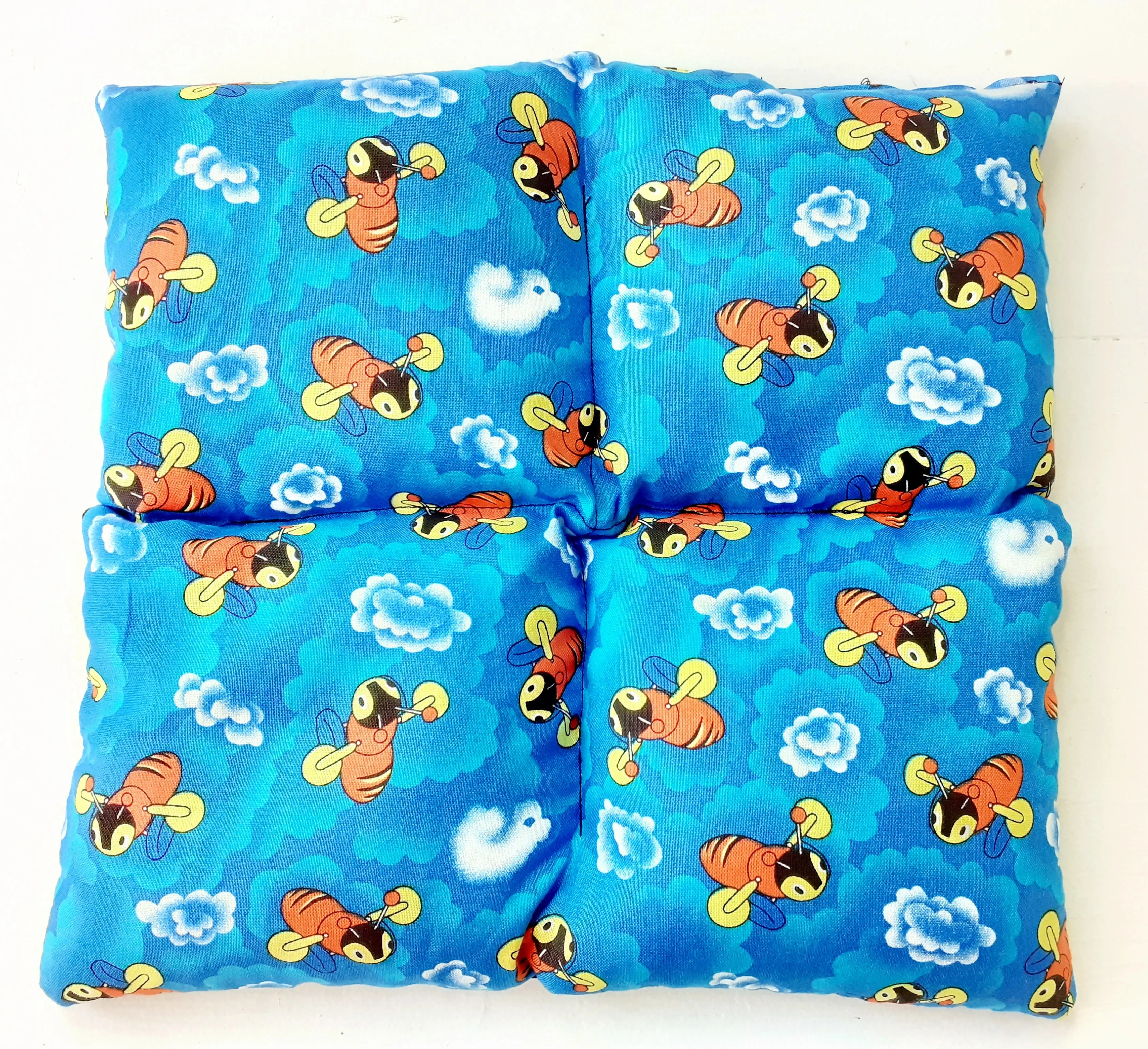 Wheat Bag Square, 25cm X 25cm 'Buzzy Bee '