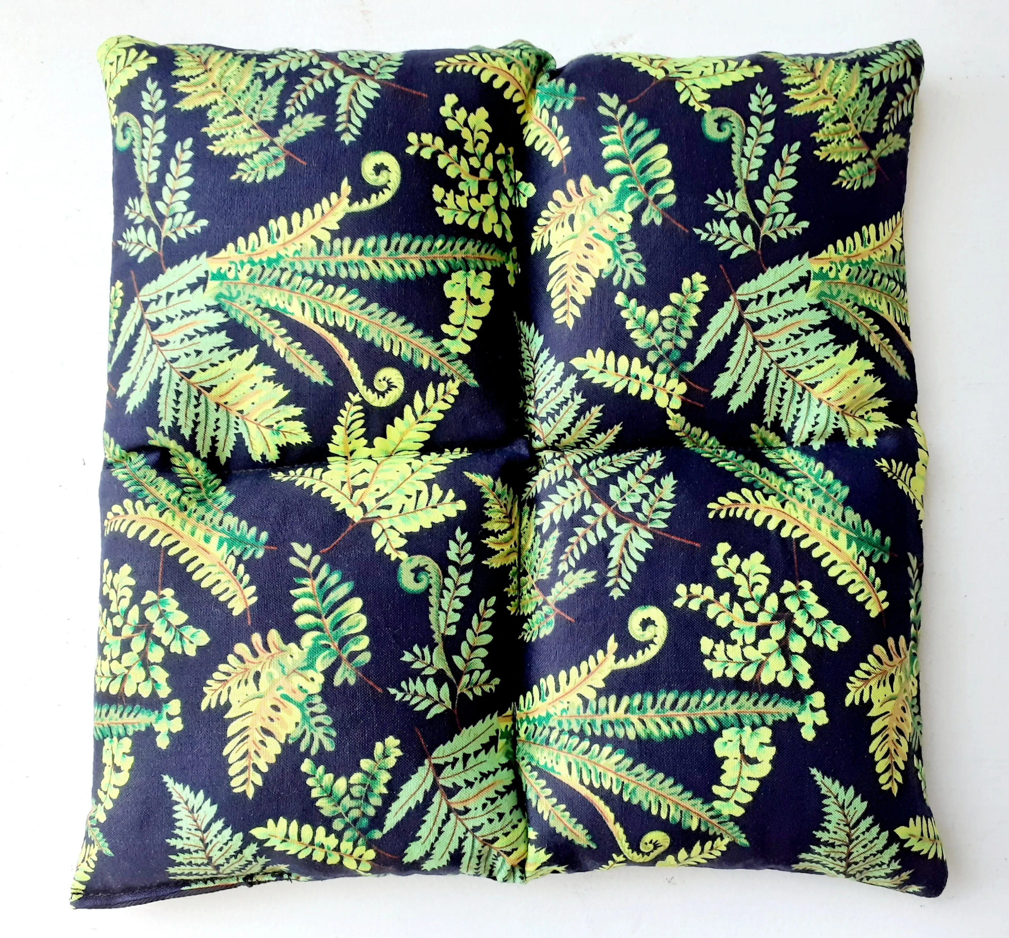 Wheat Bag Square, 25cm X 25cm ' FERN '