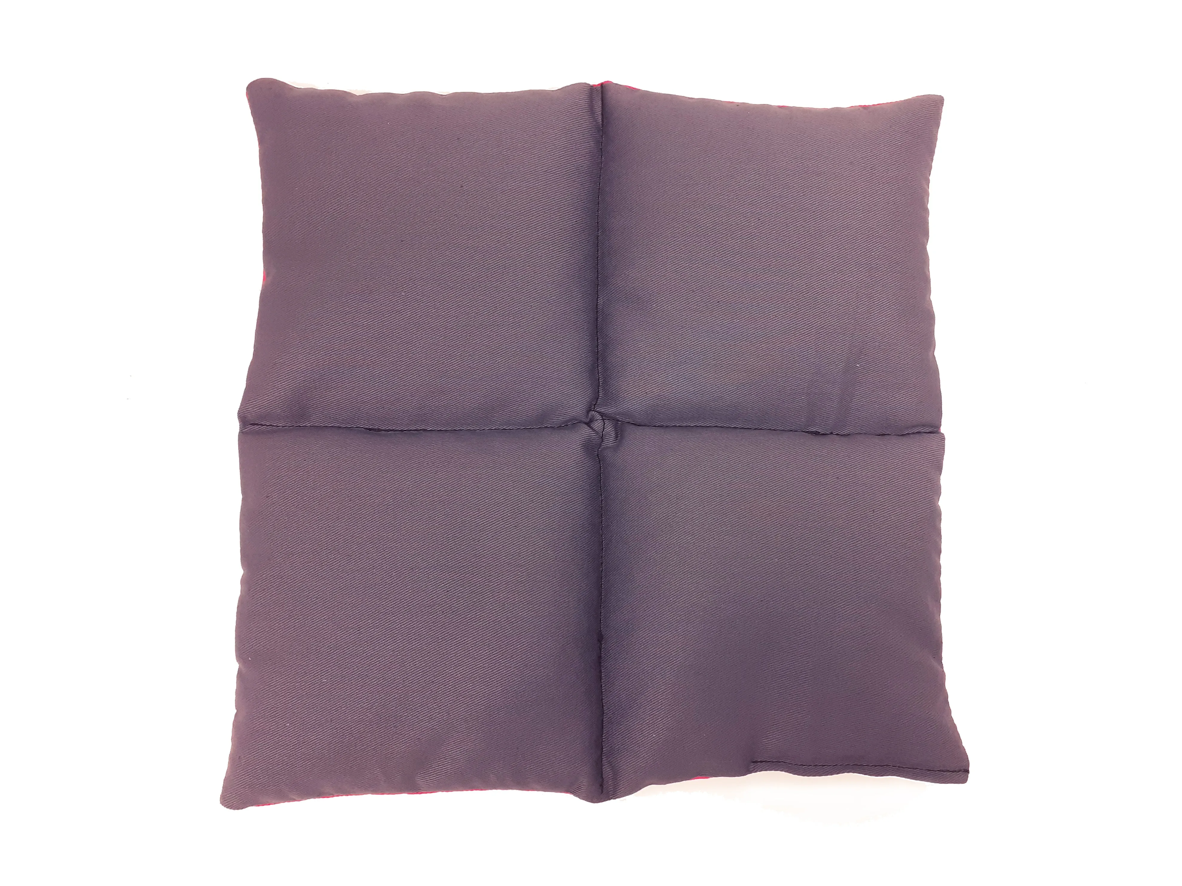 Wheat Bag Square, 25cm X 25cm ' HOT PINK & GREY '