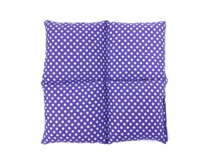 Wheat Bag Square, 25cm X 25cm ' PURPLE DOTS '