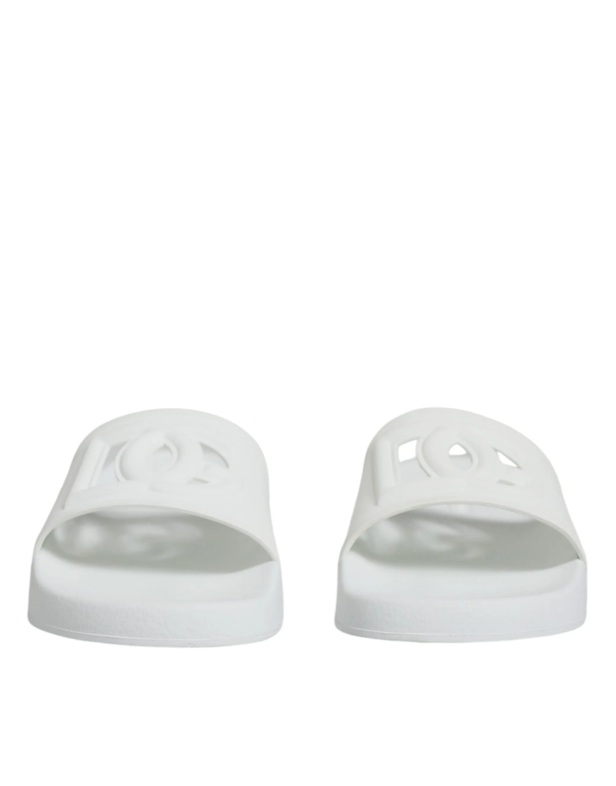 White Rubber Slides Sandals Beachwear Shoes