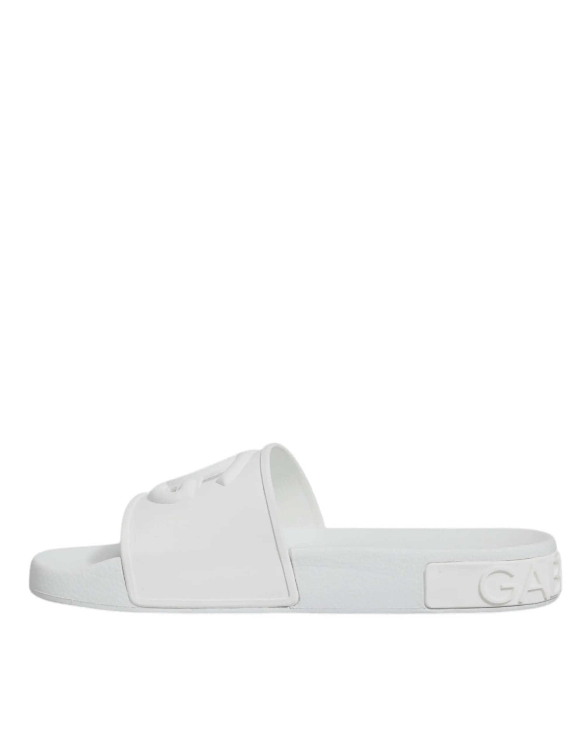 White Rubber Slides Sandals Beachwear Shoes