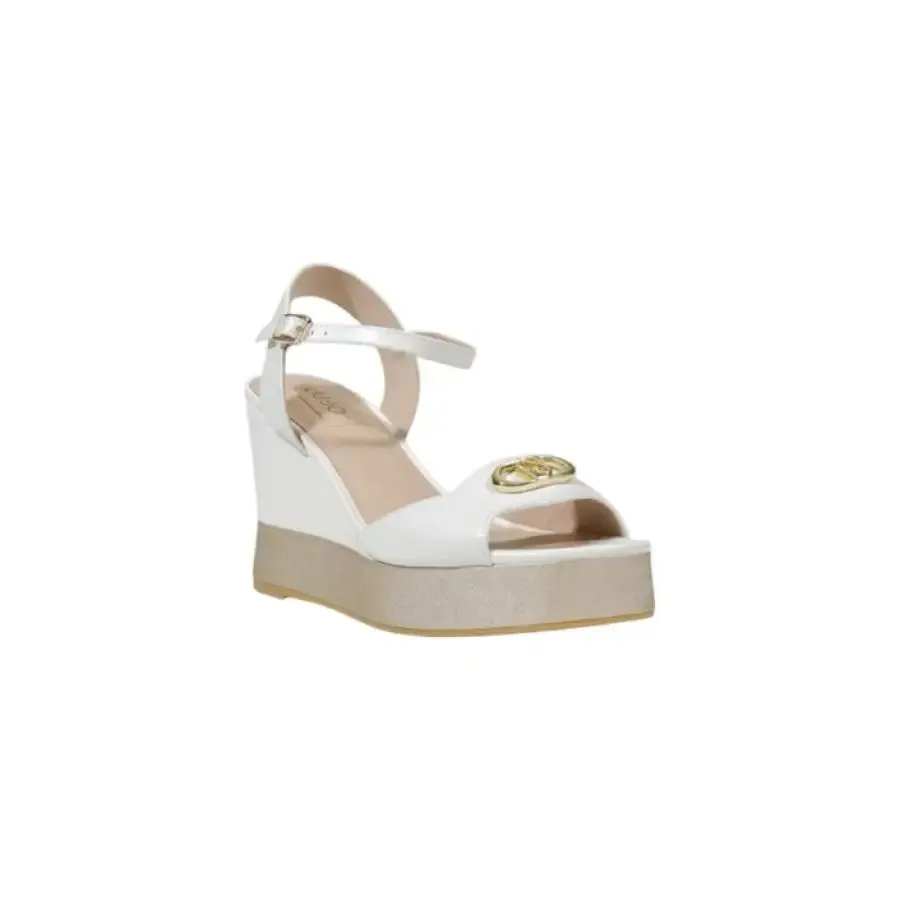 White Wedge Sandal