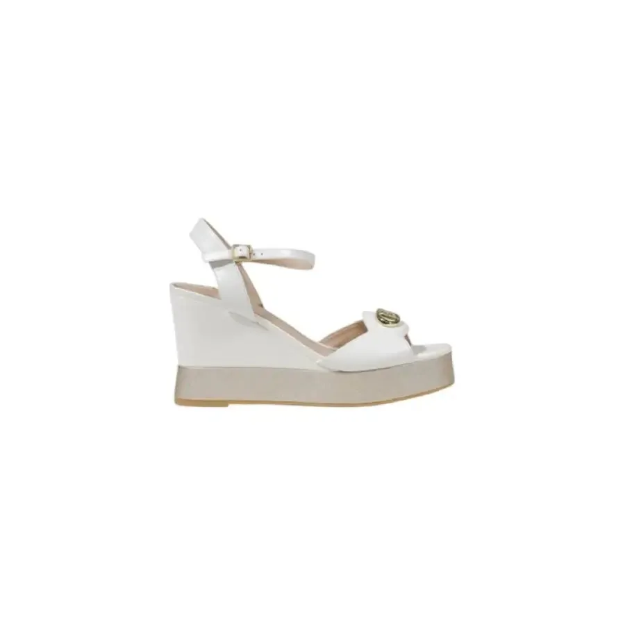 White Wedge Sandal