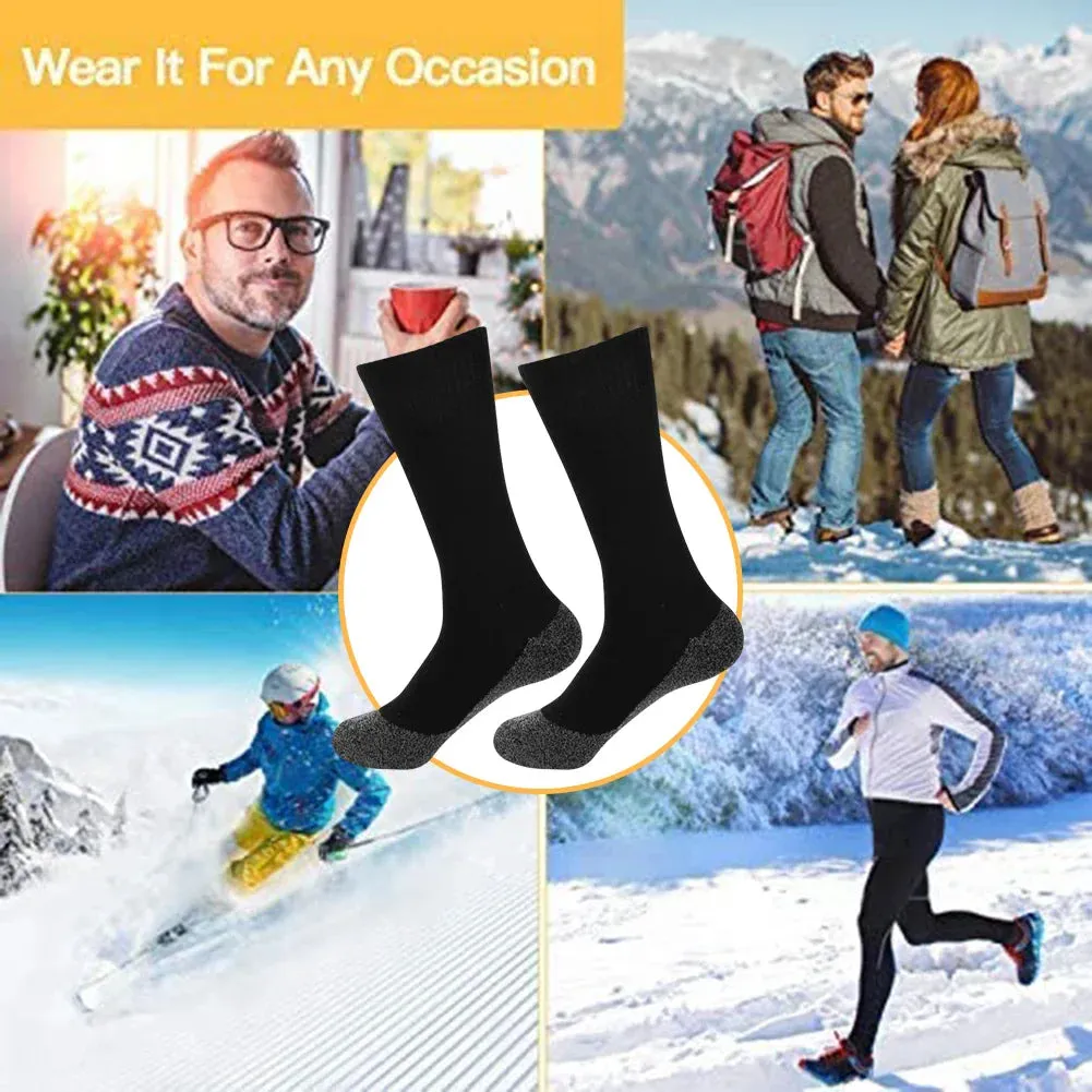Winter Self-Heating Constant Temperature Heat Socks for Men Women Thermal Heated Socks Acetate Fibers Heating Fiber Stockings Thermal Socks for Indoor Outdoor