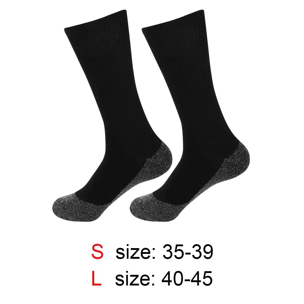 Winter Self-Heating Constant Temperature Heat Socks for Men Women Thermal Heated Socks Acetate Fibers Heating Fiber Stockings Thermal Socks for Indoor Outdoor