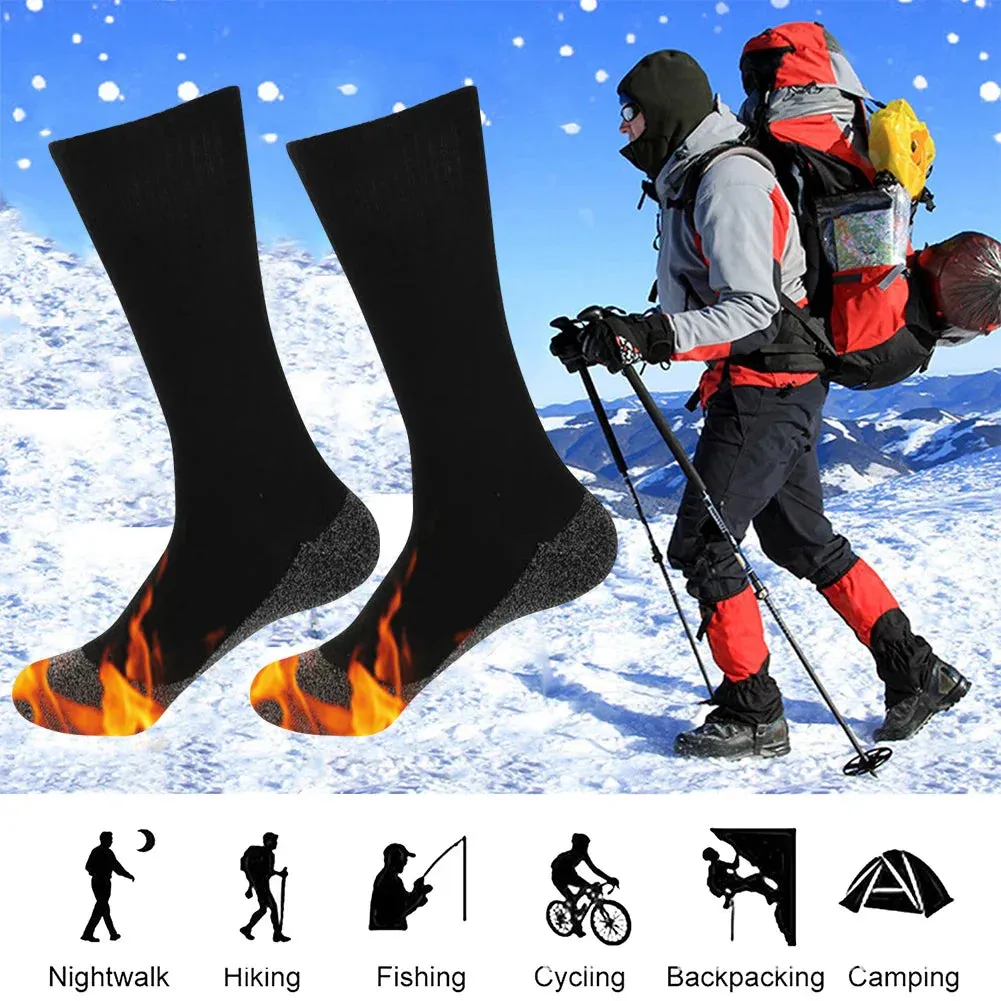 Winter Self-Heating Constant Temperature Heat Socks for Men Women Thermal Heated Socks Acetate Fibers Heating Fiber Stockings Thermal Socks for Indoor Outdoor