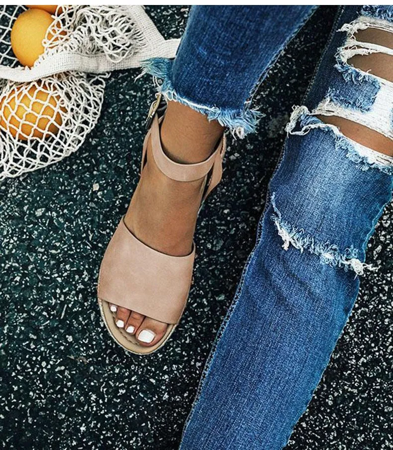 Women Sandals Plus Size Wedges Shoes  Chaussures Platform