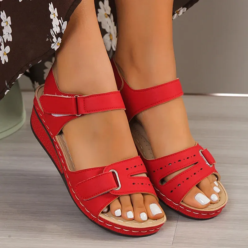 Women Sandals Summer Shoes Open Toe Shoes Woman Plus Size Wedge Sandals