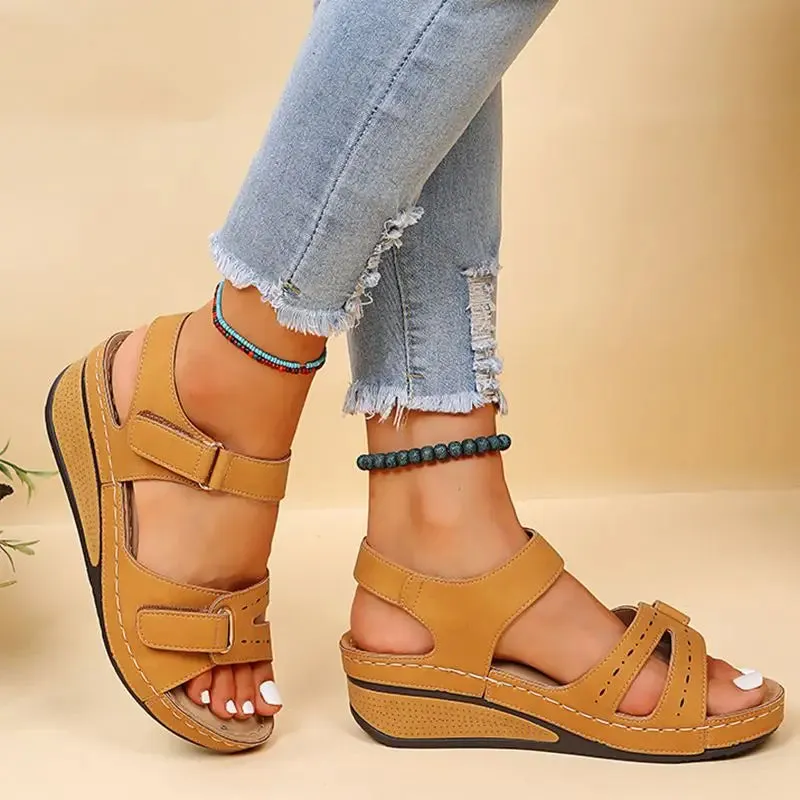 Women Sandals Summer Shoes Open Toe Shoes Woman Plus Size Wedge Sandals