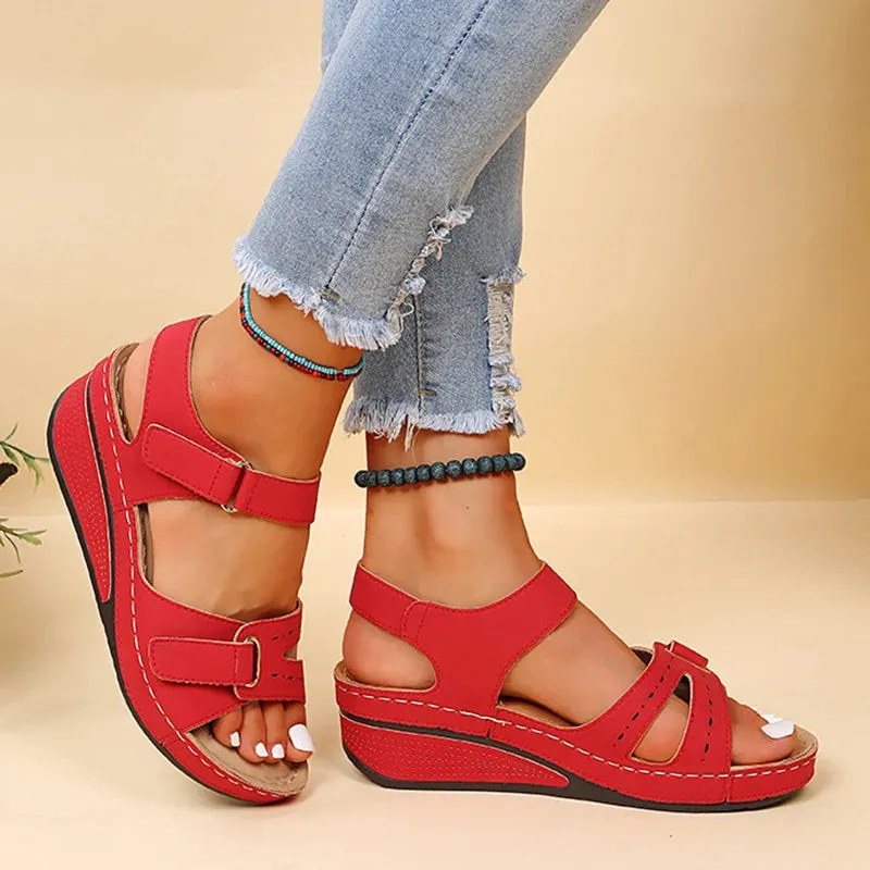 Women Sandals Summer Shoes Open Toe Shoes Woman Plus Size Wedge Sandals