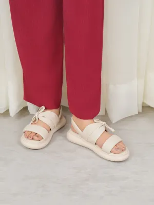 Womens "GREYY" Bow Accented Sandals