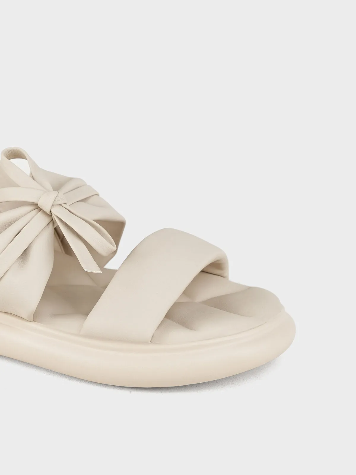 Womens "GREYY" Bow Accented Sandals