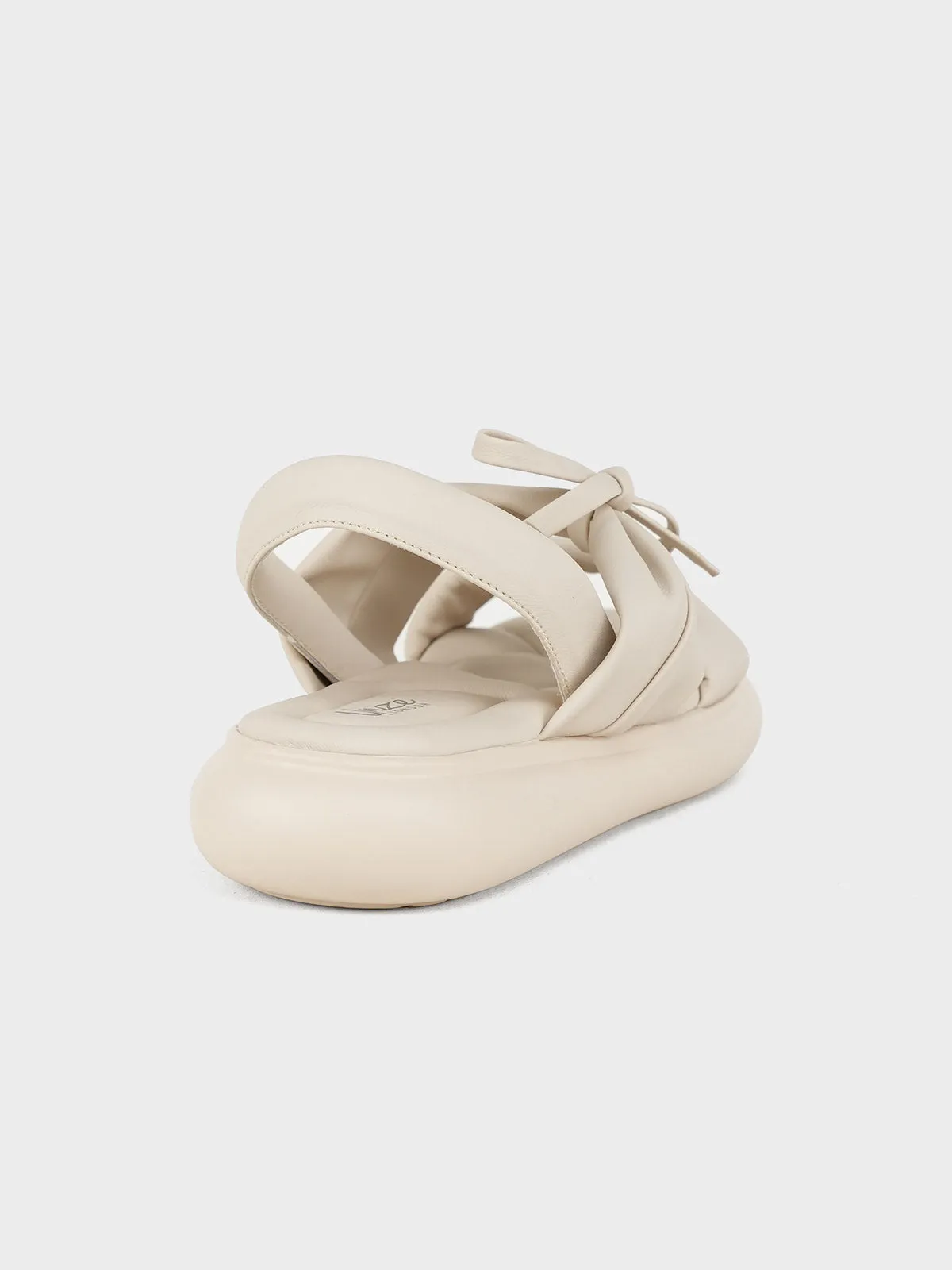 Womens "GREYY" Bow Accented Sandals
