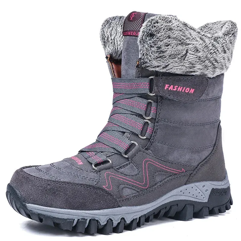 Women's Winter Thermal High Top Snow Boots (Anti-slip)