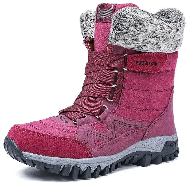Women's Winter Thermal High Top Snow Boots (Anti-slip)