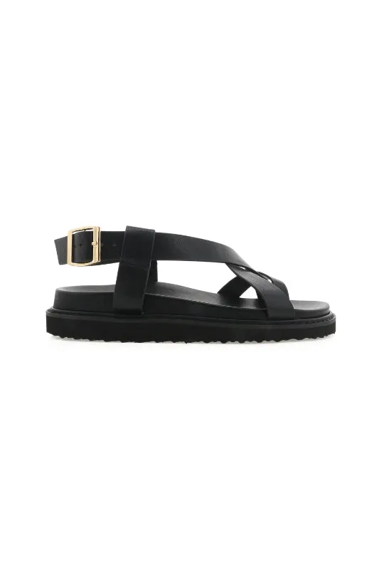 Zarai Black Sandals